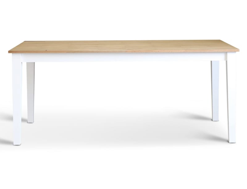 Matbord 180 cm - vit / oljad ek - Vit / Oljad Ek - Möbler - Bord & matgrupper - Matbord & köksbord