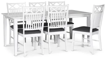 Matbord 180x95 cm vit - Sandhamn - Vit - Möbler - Bord & matgrupper - Matbord & köksbord