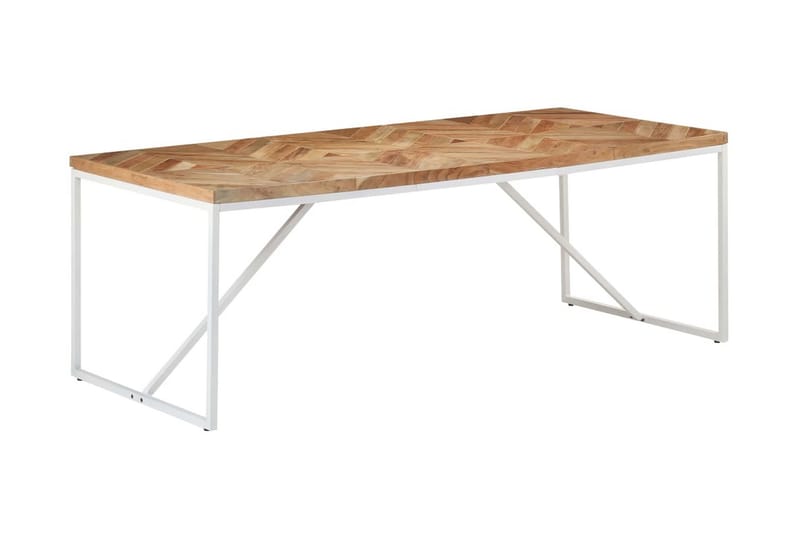 Matbord 200x90x76 cm massivt akaciaträ och mangoträ - Brun - Matbord & köksbord