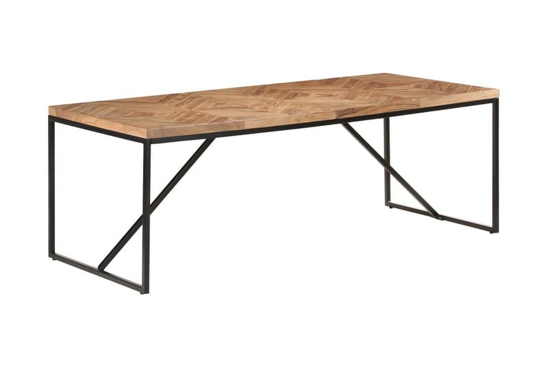 Matbord 200x90x76 cm massivt akaciaträ och mangoträ - Brun - Möbler - Bord & matgrupper - Matbord & köksbord