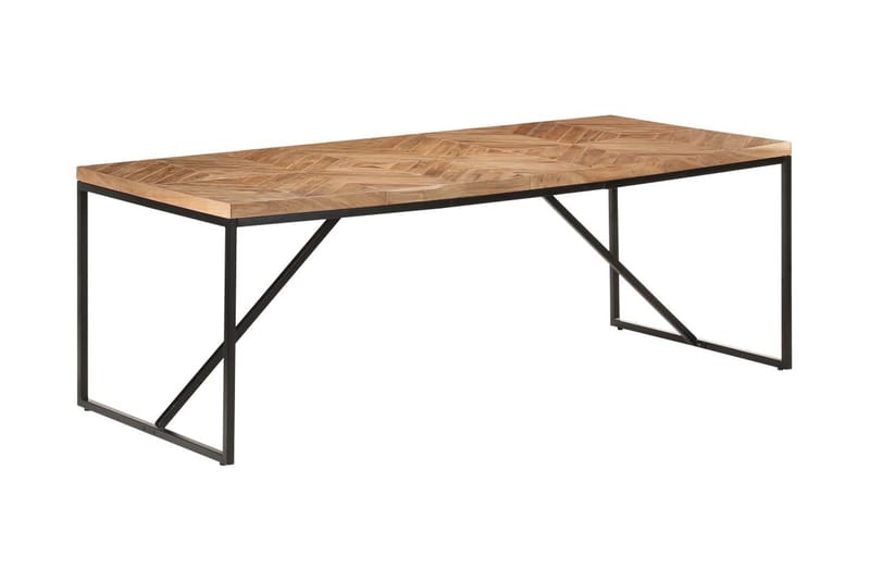 Matbord 200x90x76 cm massivt akaciaträ och mangoträ - Brun - Möbler - Bord & matgrupper - Matbord & köksbord