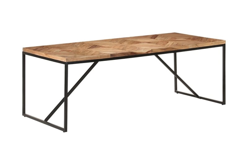Matbord 200x90x76 cm massivt akaciaträ och mangoträ - Brun - Möbler - Bord & matgrupper - Matbord & köksbord