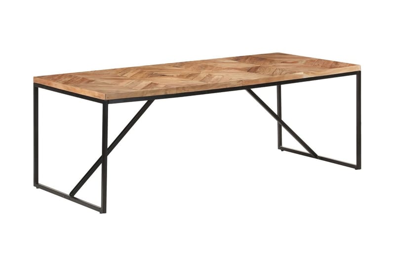 Matbord 200x90x76 cm massivt akaciaträ och mangoträ - Brun - Möbler - Bord & matgrupper - Matbord & köksbord