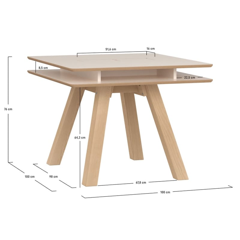Matbord 4 You Fresh - 100 x 100 cm - Möbler - Bord & matgrupper - Matbord & köksbord