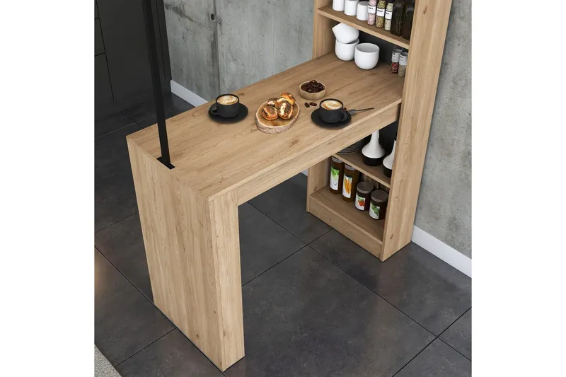 Matbord Beloumont Valnöt / Svart - Svart/Mörkbrun - Möbler - Bord & matgrupper - Matbord & köksbord