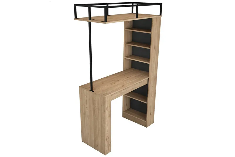 Matbord Beloumont Valnöt / Svart - Svart/Mörkbrun - Möbler - Bord & matgrupper - Matbord & köksbord