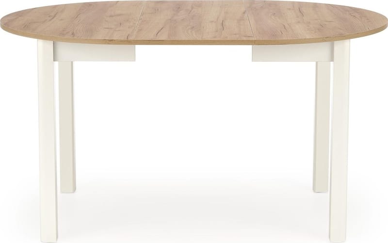 Matbord Berivan Runt Förlängningsbart Ø102 cm (102–142 cm) - Craft ek/vit - Möbler - Bord & matgrupper - Matbord & köksbord