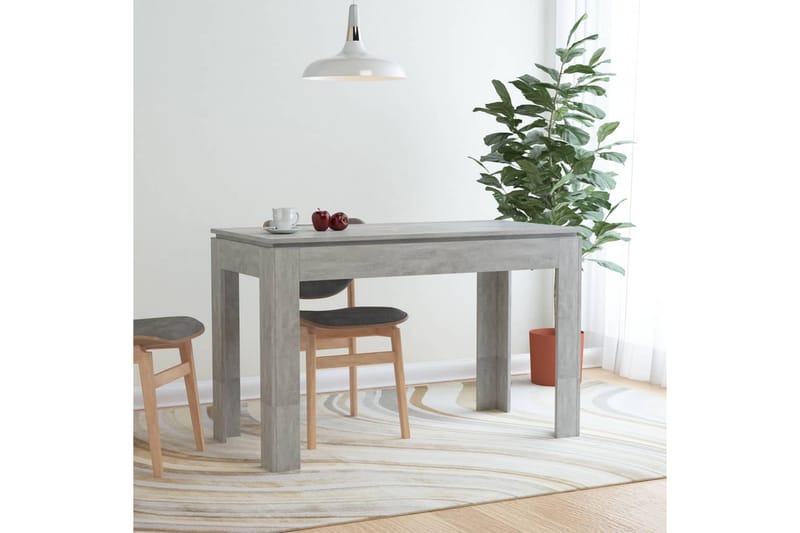 Matbord betonggrå 120x60x76 cm spånskiva - Betonggrå - Matbord & köksbord