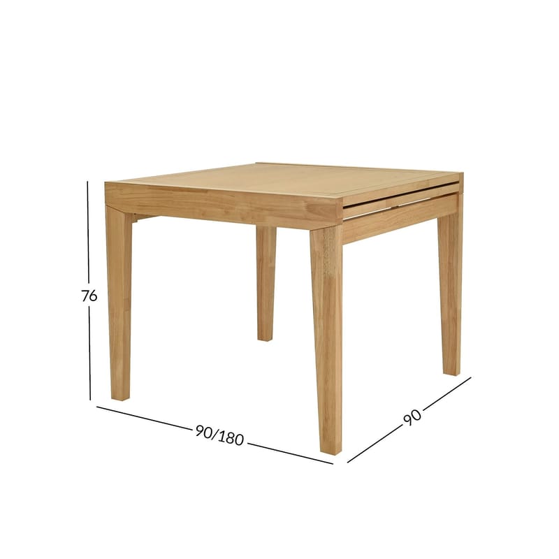 Matbord Bowen 90+90x90x76 cm - Ek - Möbler - Bord & matgrupper - Matbord & köksbord