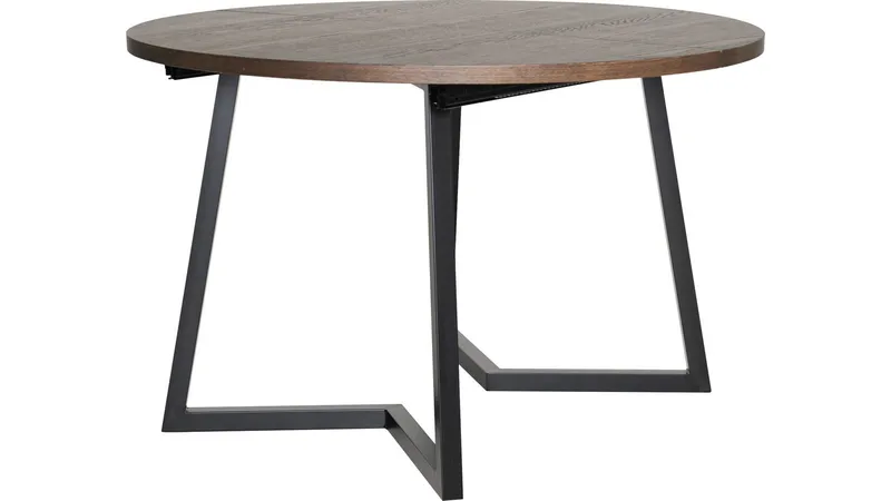 Matbord Brisjö inkl 2 Tillägg Ø120 - 200 cm, Brun