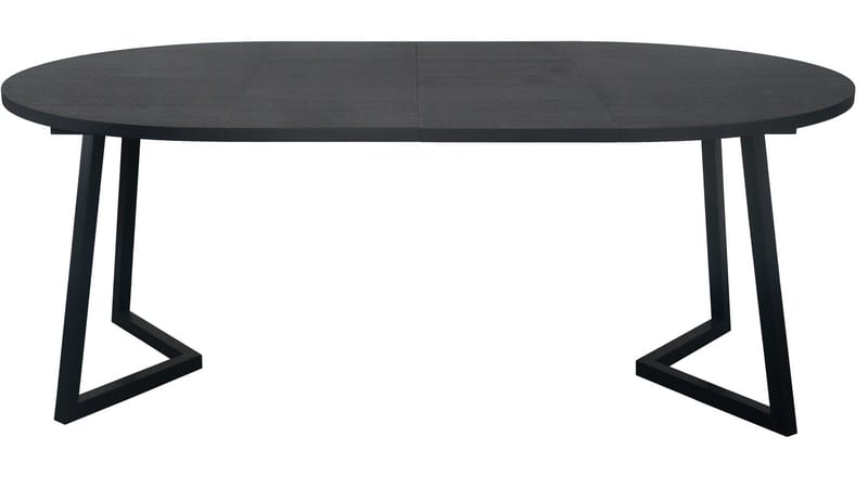 Matbord Brisjö inkl 2 Tillägg Ø120 - 200 cm - Svart - Möbler - Bord & matgrupper - Matbord & köksbord