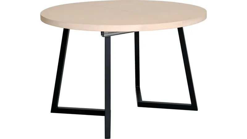Matbord Brisjö inkl 2 Till ägg Ø120 - 200 cm, Vitpigmenterad