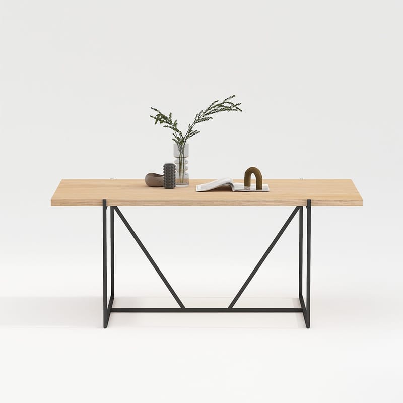 Matbord Cindy melamin ek 180x90x75 cm - Beige - Möbler - Bord & matgrupper - Matbord & köksbord