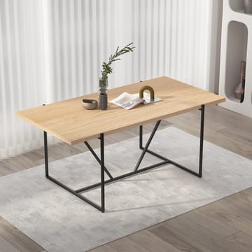 Matbord Cindy melamin ek 180x90x75 cm - Beige - Möbler - Bord & matgrupper - Matbord & köksbord