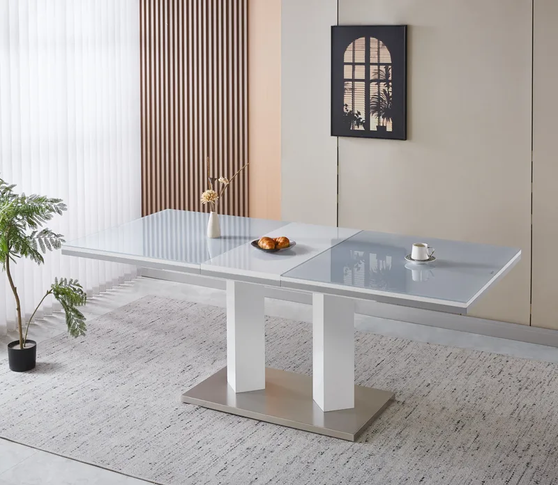 Matbord Colombia Förlängningsbart 160–200 cm, Vit