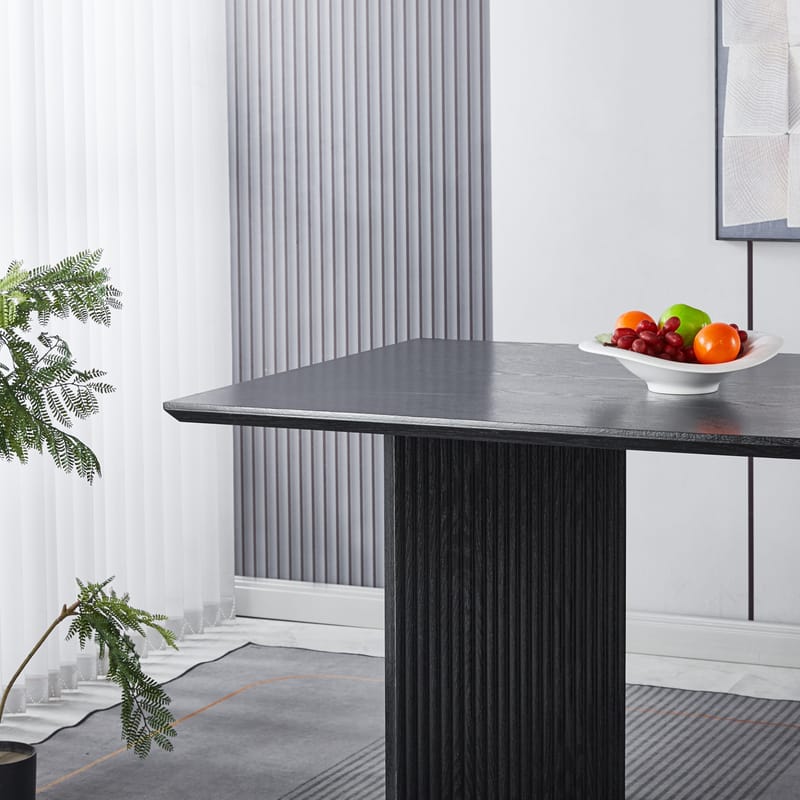 Matbord Crossby 180x90 cm - Svartbetsad ek - Möbler - Bord & matgrupper - Matbord & köksbord
