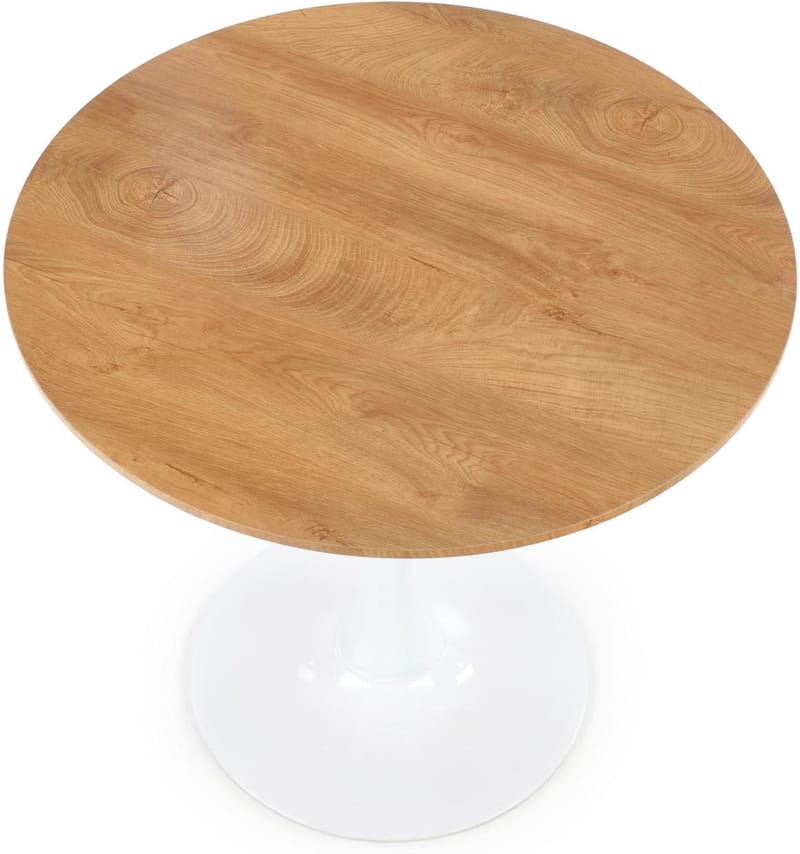 Matbord ek/vit Ø80 cm - Astrid - Ek/Vit - Möbler - Bord & matgrupper - Matbord & köksbord