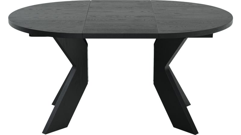 Matbord Fjorden Med 2 tillägg 105 cm - Svartlackad ekfaner - Möbler - Bord & matgrupper - Matbord & köksbord