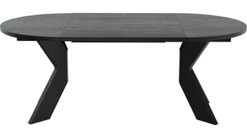 Matbord Fjorden Med 2 tillägg 105 cm - Svartlackad ekfaner - Möbler - Bord & matgrupper - Matbord & köksbord