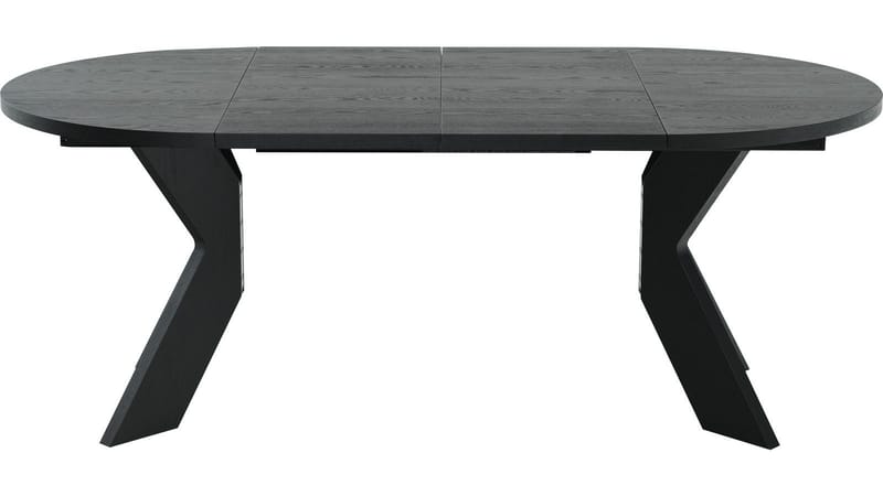 Matbord Fjorden Med 2 tillägg 105 cm - Svartlackad ekfaner - Möbler - Bord & matgrupper - Matbord & köksbord