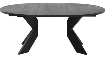 Matbord Fjorden Med 2 tillägg 130 cm - Svart - Möbler - Bord & matgrupper - Matbord & köksbord