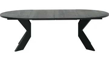 Matbord Fjorden Med 2 tillägg 130 cm - Svart - Möbler - Bord & matgrupper - Matbord & köksbord