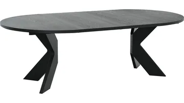 Matbord Fjorden Med 2 tillägg 130 cm - Svart - Möbler - Bord & matgrupper - Matbord & köksbord