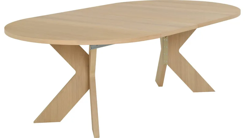 Matbord Fjorden Med 2 tillägg 130 cm - Vitpigmenterad - Möbler - Bord & matgrupper - Matbord & köksbord
