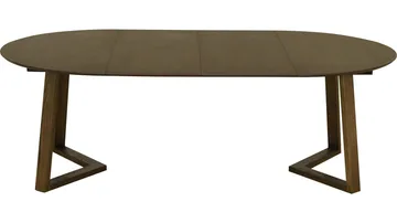 Matbord Jämtorrås ø130/230 cm - Brunlackad och vitpigmenterad ek - Möbler - Bord & matgrupper - Matbord & köksbord