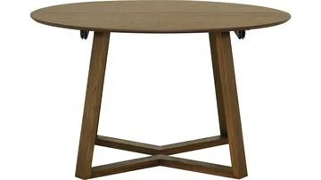 Matbord Jämtorrås ø130/230 cm - Brunlackad och vitpigmenterad ek - Möbler - Bord & matgrupper - Matbord & köksbord