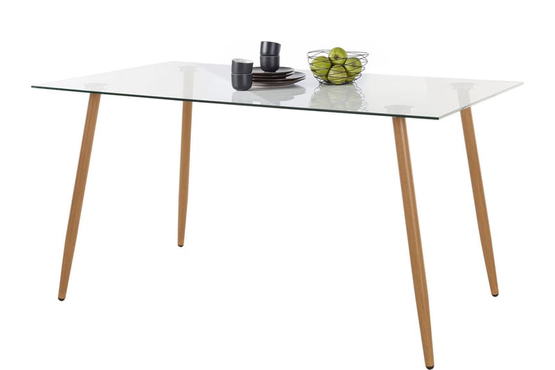 Abia Matbord 140 cm Glas - Brun - Möbler - Bord & matgrupper - Matbord & köksbord