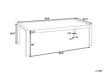 Arctic I Matbord 180 cm - Vit - Möbler - Bord & matgrupper - Matbord & köksbord