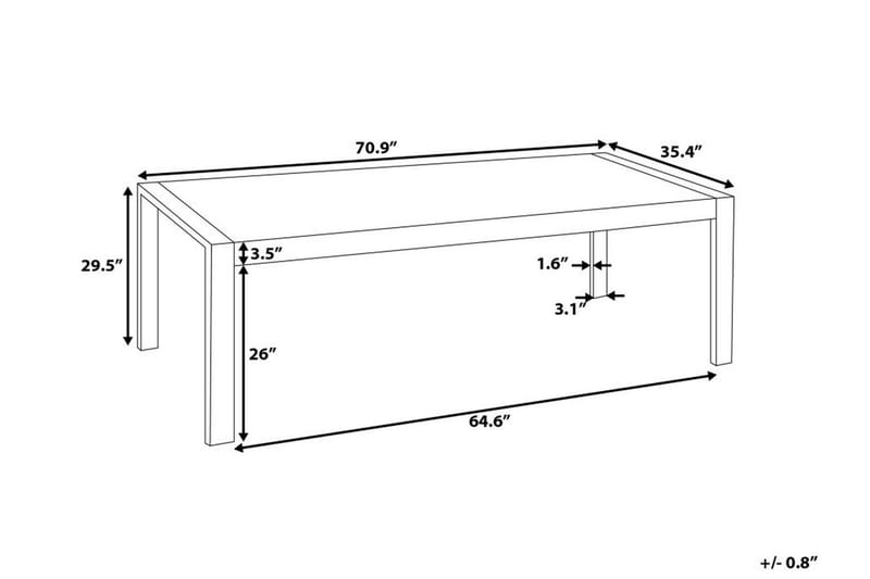 Arctic I Matbord 180 cm - Vit - Möbler - Bord & matgrupper - Matbord & köksbord