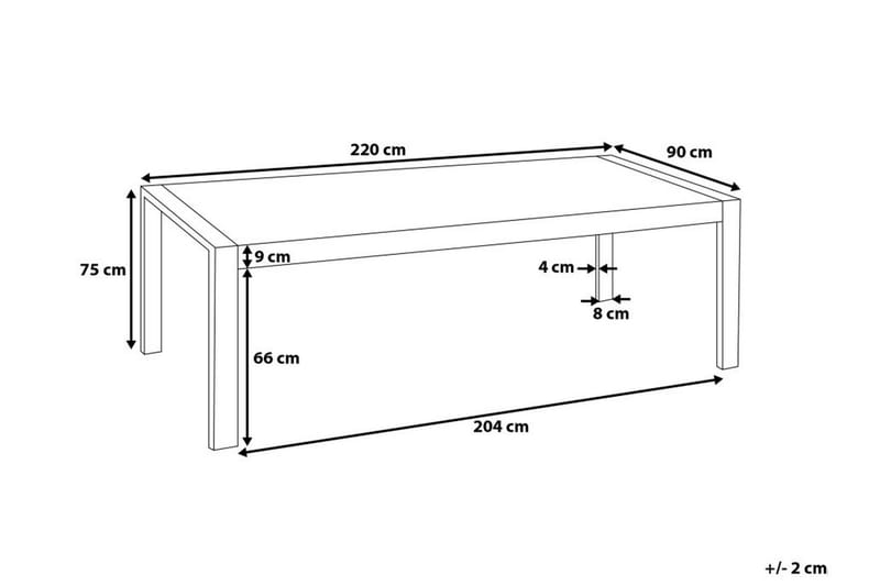 Arctic I Matbord 220 cm - Vit - Möbler - Bord & matgrupper - Matbord & köksbord