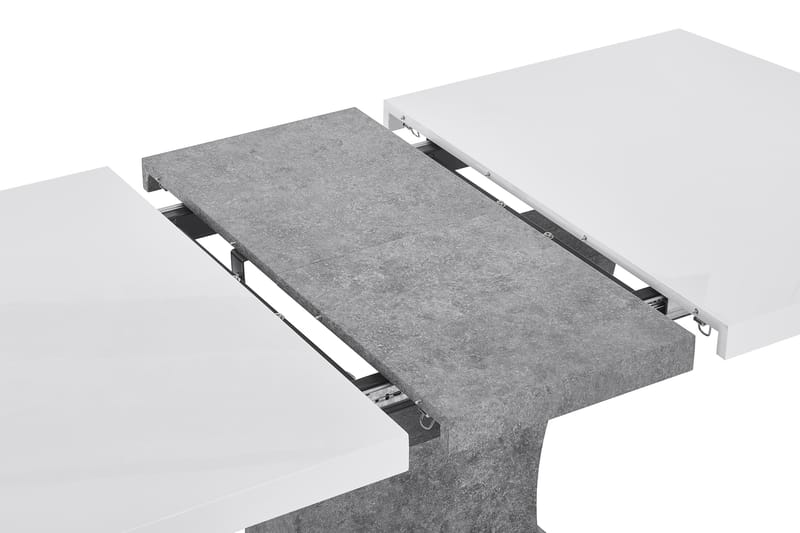 Azusa Förlängningsbart Matbord 140 cm - Vit/Grå - Matbord & köksbord