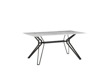 Ballina Matbord 160 cm - Vit/Svart - Möbler - Bord & matgrupper - Matbord & köksbord
