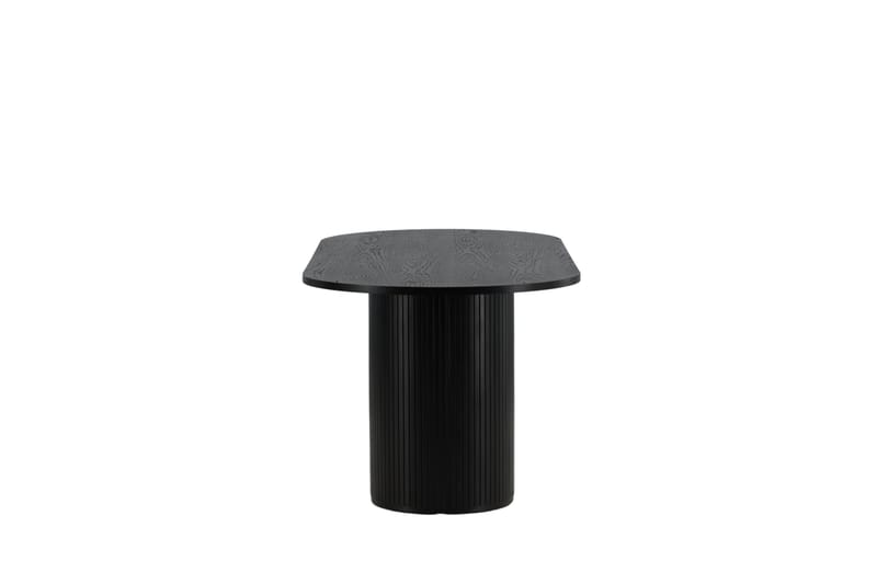 Biana Matbord 200 cm Ovalt - Svart - Matbord & köksbord - Klaffbord & Hopfällbart bord