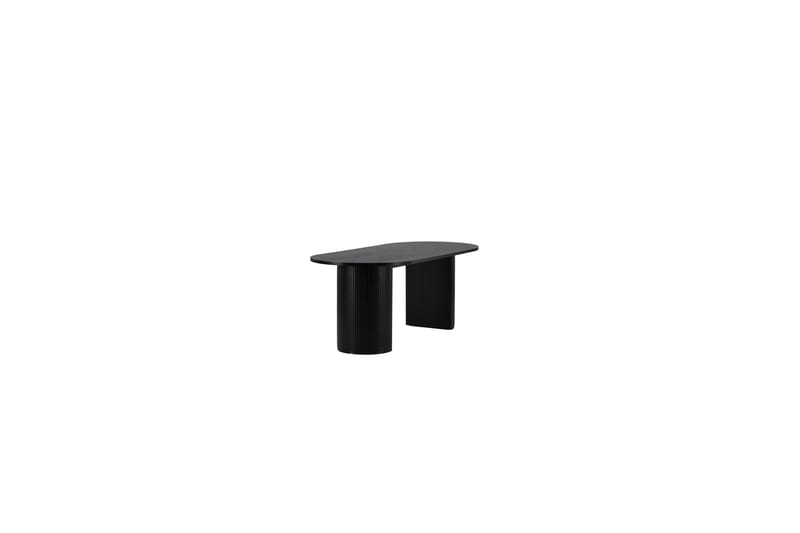 Biana Matbord 200 cm Ovalt - Svart - Matbord & köksbord - Klaffbord & Hopfällbart bord
