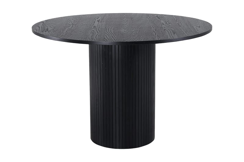 Bianca Matbord 110 cm Runt, Svart