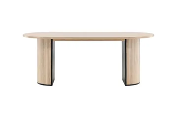 Bianca Matbord 200 cm Ovalt - Beige - Möbler - Bord & matgrupper - Matbord & köksbord