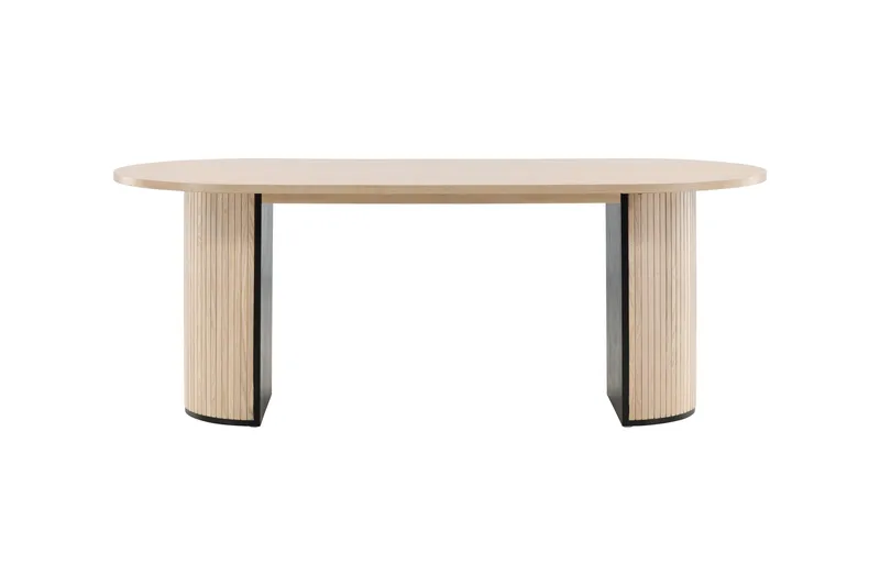Bianca Matbord 200 cm Ovalt - Beige - Möbler - Bord & matgrupper - Matbord & köksbord