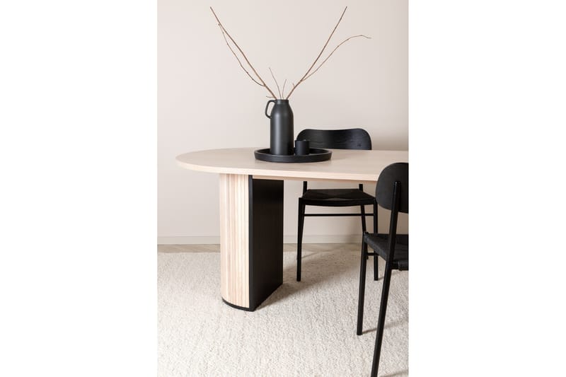 Bianca Matbord 200 cm Ovalt - Beige - Möbler - Bord & matgrupper - Matbord & köksbord