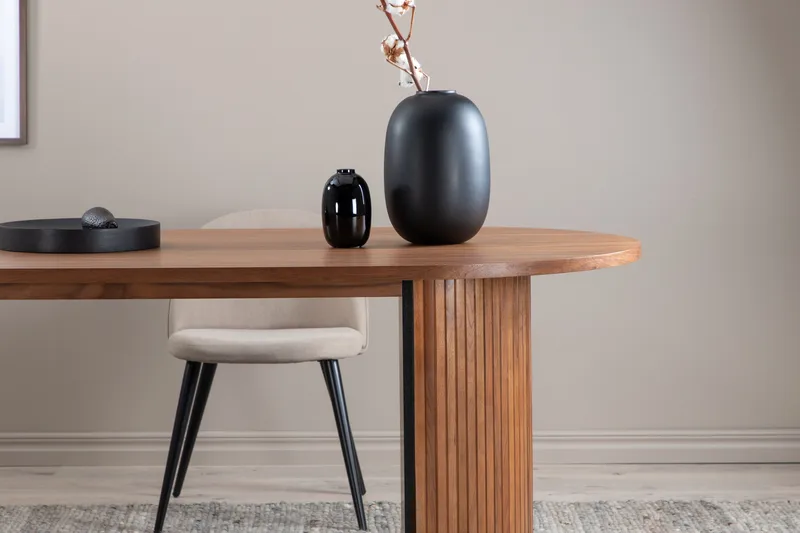 Bianca Matbord 200 cm Ovalt - Valnötsbrun - Möbler - Bord & matgrupper - Matbord & köksbord