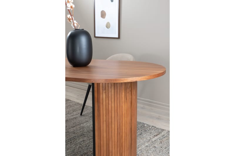 Bianca Matbord 200 cm Ovalt - Valn ötsbrun - Möbler - Bord & matgrupper - Matbord & köksbord