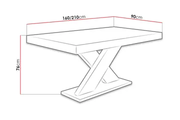 Bombax Matbord 160x90x78 cm - Ek - Möbler - Bord & matgrupper - Matbord & köksbord