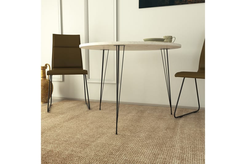 Bonnick Bord 90 cm - Svart/Vit - Möbler - Bord & matgrupper - Matbord & köksbord