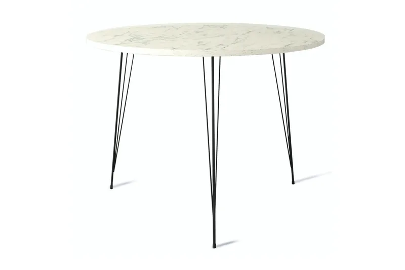 Bonnick Bord 90 cm - Svart/Vit - Möbler - Bord & matgrupper - Matbord & köksbord