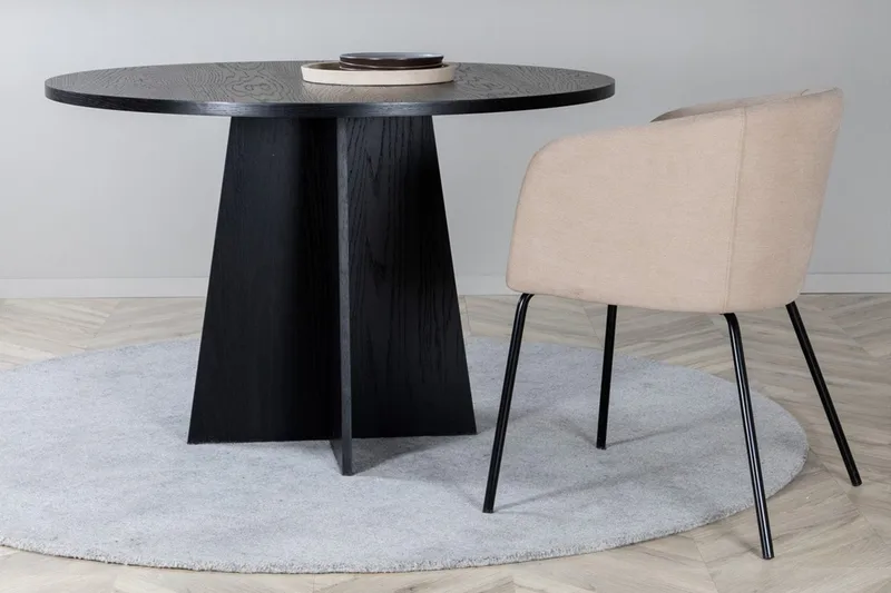 Bootcut Matbord 110 cm Runt - Svart - Möbler - Bord & matgrupper - Matbord & köksbord