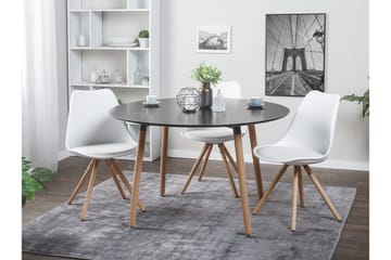 Bovio Runt Matbord 120 cm i Trä - Svart - Möbler - Bord & matgrupper - Matbord & köksbord