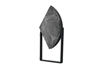 Buluca Runt Matbord 100 cm i Trä med Marmor- och Metallutseende - Mörkgrå - Möbler - Bord & matgrupper - Matbord & köksbord